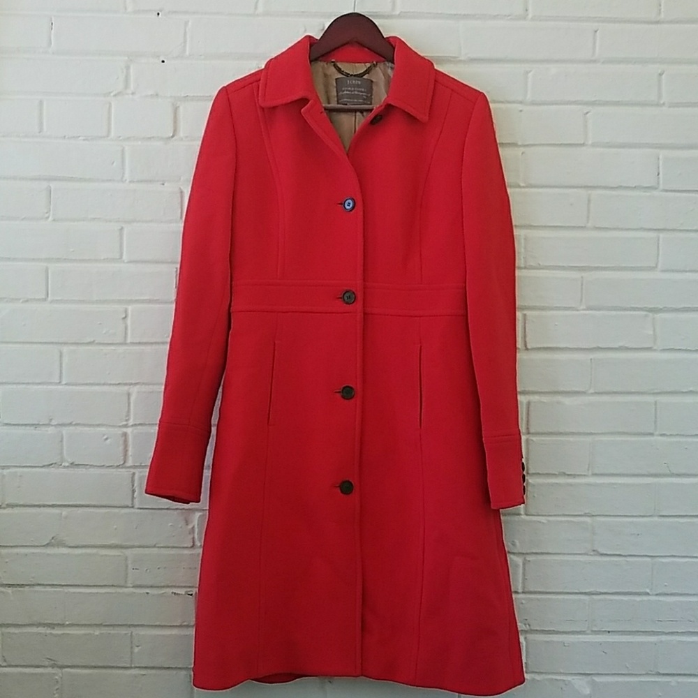 J. Crew Lady Day Double Cloth Wool Blend Coat